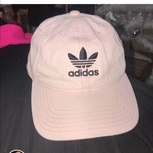Pink adidas hat
